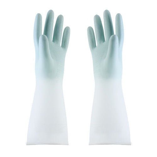 Gradient color waterproof latex gloves Women's thin style washing clothes household cleaning gloves kitchen durable dishwashing glove