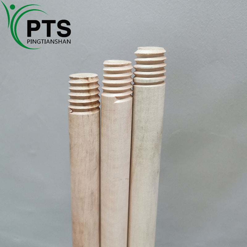 Eucalyptus Factory Durable Well Straight Roundry Wholesale Natural Wooden Broom Stick Wooden Mop Handle/Wooden Poles