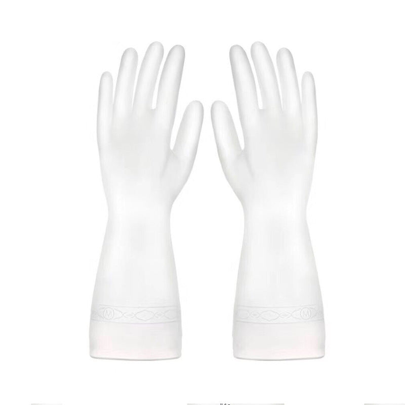 Gradient color waterproof latex gloves Women's thin style washing clothes household cleaning gloves kitchen durable dishwashing glove