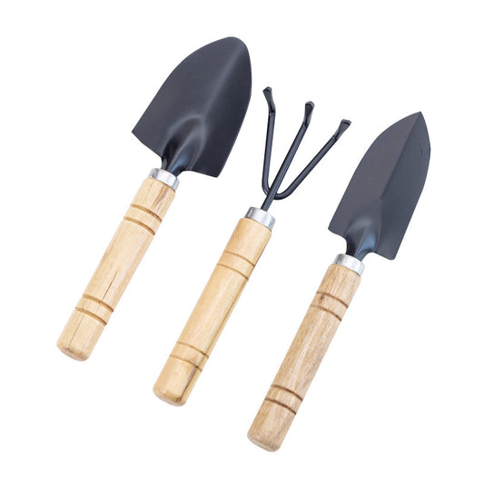 Garden Set Rake Tip shovel large size garden tools three-piece mini succulent pine flower spade